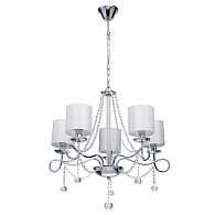 Люстра 64*100 см, 5*E14 хром/прозрачный MW-Light Федерика 684010105