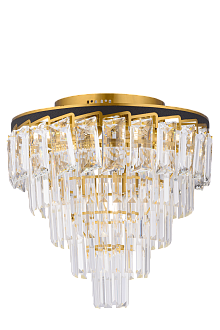 Люстра 450*450, 14*E27, 40W Sfera Sveta Хрусталь (Эконом) 2013/8+6 CP+BK, CP+BK