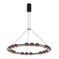 Подвесная люстра 65*167,5 см, 18*LED, 72W, 4000К, Favourite Sturm 4561-18P черный