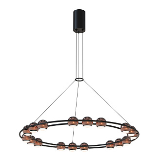 Подвесная люстра 65*167,5 см, 18*LED, 72W, 4000К, Favourite Sturm 4561-18P черный