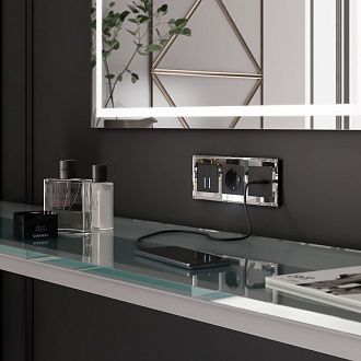 W0031220/ Рамка на 3 поста Diamant (зеркальный) Werkel 4690389158834