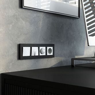 W1271001 Розетка с заземлением, hammer белый Werkel, 4690389162794