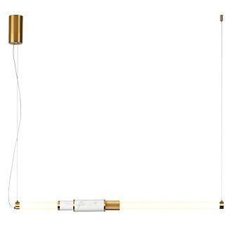 Подвесной светодиодный светильник 86*6*200 см, LED 14W 3000K Odeon Light Marmi 4359/14L античная бронза