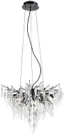 Подвесная люстра 60*60*158 см, 10*G9, 400W, Wertmark  WE182.10.023 черный