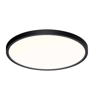 Cветильник 49,5*2,5 см, LED 40W, 3000/4000 К, IP40, белый/черный, пластик Sonex Alfa Black, 7660/40L