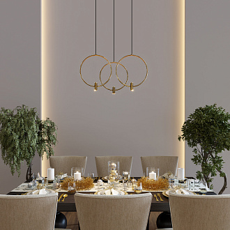 Светильник 60 см, 18W, 4000K, Eurosvet 50257/3 LED, черный-латунь