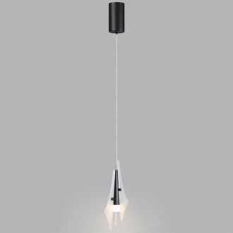 Подвес одиночный *12,5*26,6-238 см, 1*LED*6W, 3000K, Odeon Light Afalina 5442/6LA, черный