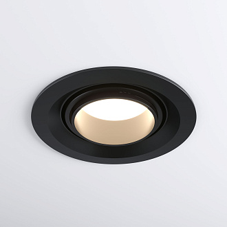 Встраиваемый светодиодный светильник с регулировкой угла освещения 9919 LED 10W 4200K черный Elektrostandard