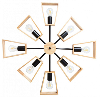 Люстра на штанге 75 см Arte Lamp BRUSSELS A8030PL-8BK черный