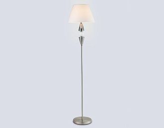 Торшер с абажуром **156- см, 1*E27*40W, K, Ambrella Light High Light LH75265, cатин никель
