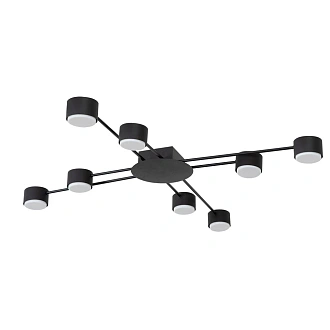 Потолочная люстра 95 см, Arte Lamp TRACY A1527PL-8BK, черный