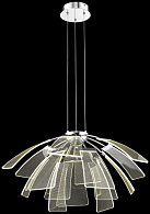 Подвесной светильник 65*150 см, 15*LED*4W 3000K Wertmark Halla WE455.15.103 хром