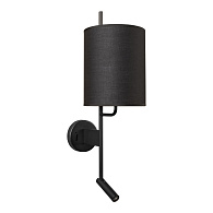 Настенный светильник 18*58 см, 2*E27+LED*1X40W + 1X3W 3200K LOFT IT Ritz 10253W/B Black черный