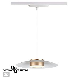 Светодиодный светильник 35 см, 18W, 4000K, Novotech Port 358896, белый-золото
