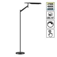 Торшер диммируемый со сменой цветовой температуры (управление - сенсор) 72*27*135,5- см, 1*LED*14W, 2700/4000/6000K, Novotech Ala NOV359542, черный