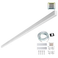 Светильник 180*4*6- см, 1*LED*60W, 3000/4000/6000K, Novotech Fatto Over 359606, белый,  линейный с переключателем цветовой температуры