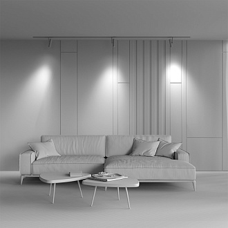 Светильник на шине 5,2*5,2*23,2 см, LED, 12W, 4000К, Maytoni Technical Elti TR005-2-12W4K-BBS латунный