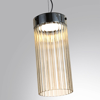 Подвес 15,5*15,5*169 см,  LED*W, 4000 К, Odeon Light Pillari, черный 5047/10L