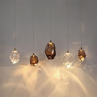 Подвесной светильник 14*21*250- см, 1*LED*4W, 3000K, Odeon Light Gemme 7113/4LA, цветной