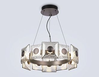 Подвесная светодиодная люстра **15-180 см, **W, 3000K, Ambrella Light High Light LH31024, серый