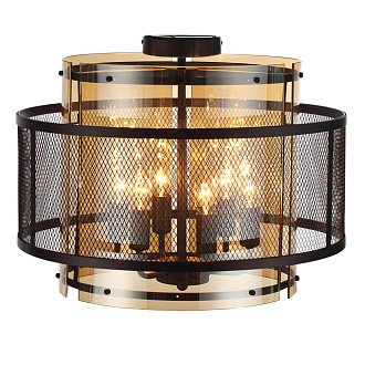Люстра потолочная 50*38 см, 6*E14 Lumion Zarina 8007/6C черный, золотой