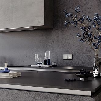 Рамка пластиковая Voltum S70 на 2 поста, сталь пластик Soft touch VLS100205