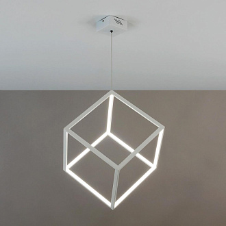 Подвесной LED светильник Citilux Куб CL719300 Белый, 40W*4000K