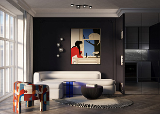 Светильник 68 см, 15W, 3000K, Freya Drop FR5445CL-L20B, черный