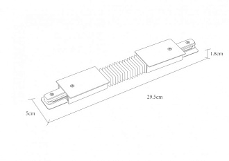 Комплектующие для трек-систем Arte Lamp Track Accessories A150106, черный