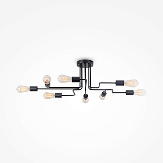 Потолочная люстра Maytoni Gilbert T532CL-08B, диаметр 87 см, черный 