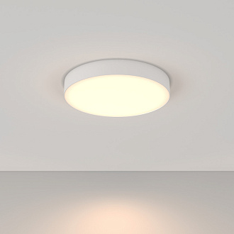 Накладной светильник 40*40*6 см, LED, 45W, 3000К, Maytoni Technical Zon C032CL-45W3K-RD-W белый