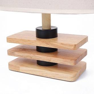 Настольная лампа 33 см, Lumion 8205/1T, беджевый-дерево