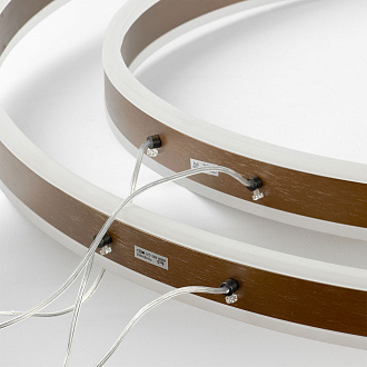 Подвесной светильник 80*60*100/200 см, 2*led*50W 4000K Lussole Grant LSP-7193 коричневый