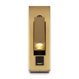 Бра 8*5,5*-17,5 см, 1*LED*3W, 2700K, Freya Шон / Shon FR5347WL-L3BR, Бронза