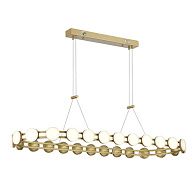 Подвесная люстра 110*42*120 см, 1*LED*50W, 4000K, ST-Luce Monro SL6610.203.26, золотой