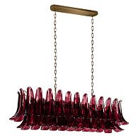 Подвесная люстра 120 см, Loft IT Lilou 10600/1200R Burgundy, бронза