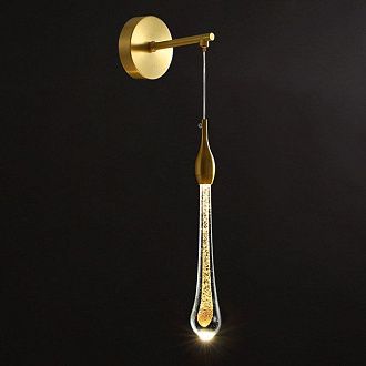Бра FIAL B WALL 8,5*15*53 см, 1*LED*4W, 4000K, ImperiumLoft fial-b-wall01, Золотистый