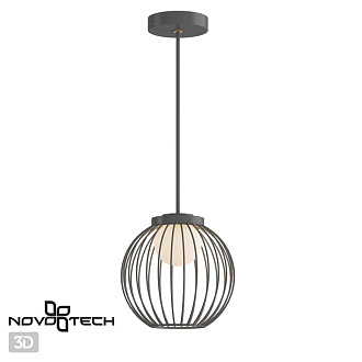Уличный светодиодный светильник Novotech Carrello 358288, 7W LED, 4000K, диаметр 22 см, темно-серый