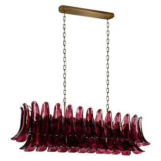 Подвесная люстра 120 см, Loft IT Lilou 10600/1200R Burgundy, бронза