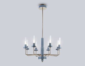 Люстра светодиодная на штанге **112- см, **W, 3000K, Ambrella Light High Light LH53126, золото