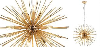 Подвесная люстра ASTRA STAR Chandelier Gold 58 **58 см, 9*E14*40W, ImperiumLoft 40.2907-3, Золотистый