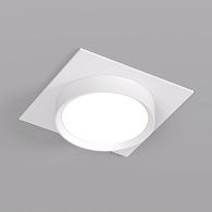 Светильник встраиваемый 11*11*4,5 см, 1*GX53*15W, Denkirs FLAT DK2091-WH, белый