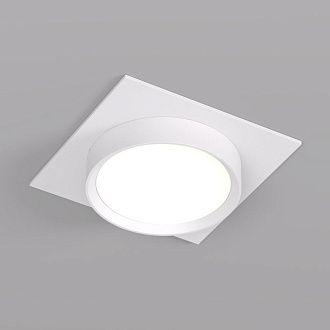 Светильник встраиваемый 11*11*4,5 см, 1*GX53*15W, Denkirs FLAT DK2091-WH, белый