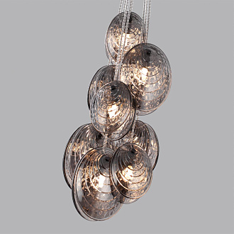 Люстра 30*30*155 см, 8 G9*40W, Odeon Light Mussels, черный 5038/8