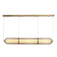 Подвесной светильник 104*15*150 см, 1*LED*37W, 4000K, ST-Luce Saguaro SL6144.313.01, латунный