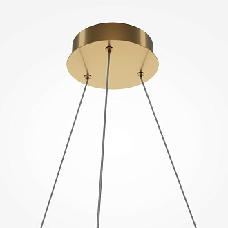 Подвесная люстра 60*60*318 см, LED, 45W, 3000К, Maytoni Breeze MOD281PL-L45BS3K латунный