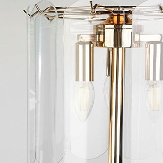 Напольный светильник 30*30*160 см, 3*E14*40W, Eurosvet Claire 01171/3, золото, a069014