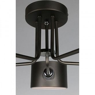 Люстра 70*32 см, 5*E27, 40W, Omnilux Omnilux 545 OML-54507-05, коричневый