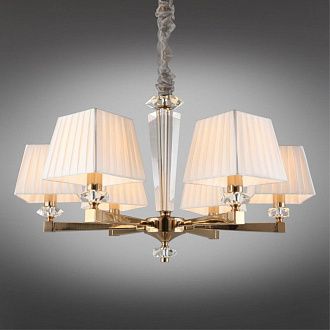 Подвесная люстра 72*70-150 см, 6*E14, 40W, Aployt Dominka APL.722.13.06, золотой