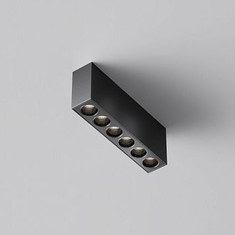 Потолочный светильник 3*5 см, *LED*12W, 0K, Maytoni Points C066CL-12W3-6K-B, Черный